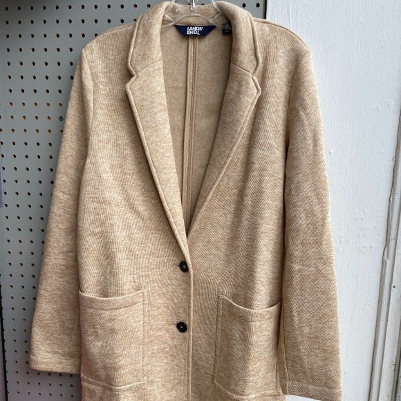 Lands' End Jackets & Blazers - Lands' End Women's Lapel Collar Fleece Blazer Coat, NWT
